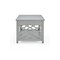 Alaterre Furniture Coventry 36" Coffee Table and Two End Tables with Tray Shelf, Color: Gray ANCT0221440 - alternate 5